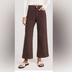 PAIGE Wide-Leg Cropped Pants